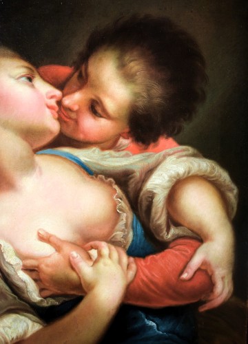 Sapphic Erotic Scene - Felice Boscaratti (1721 – 1807) - Louis XV